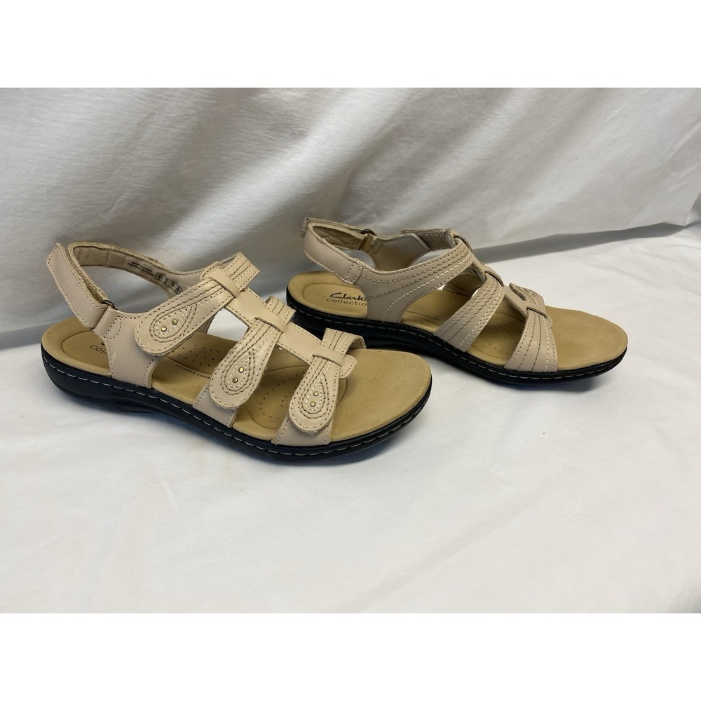 Clarks Laurieann Vine Sand Strappy Slingback Comfort Sandals women's Size 9